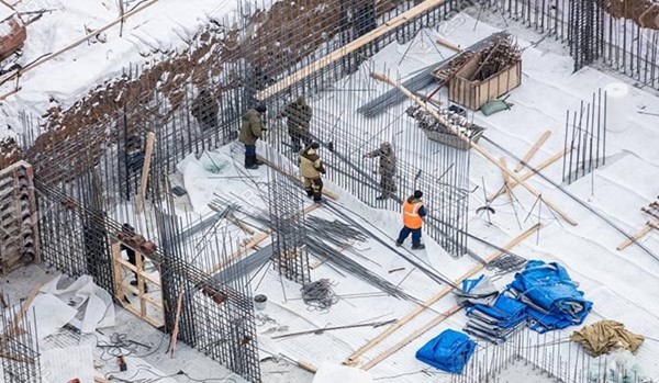 بتن ریزی در زمستان