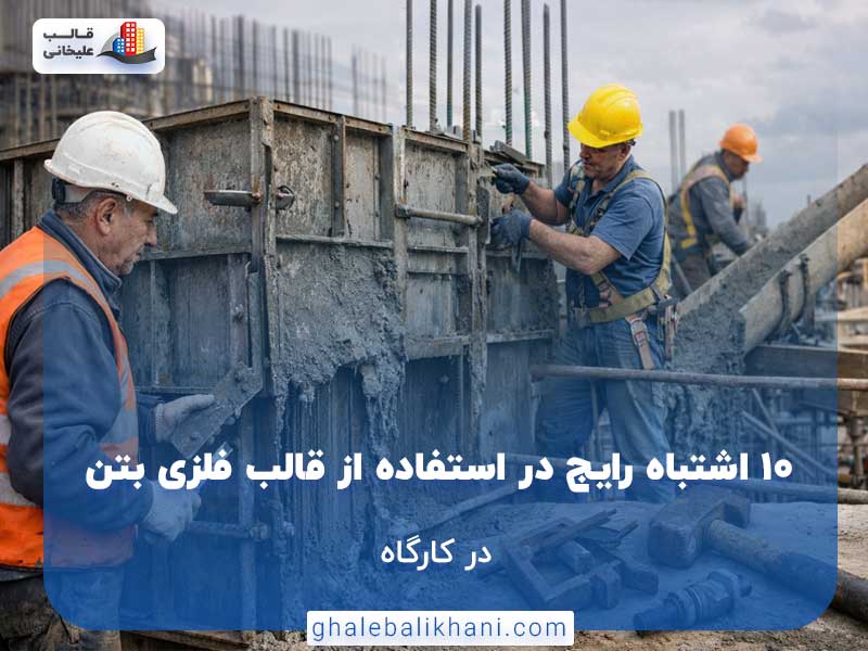 ۱۰ اشتباه رایج در استفاده از قالب فلزی بتن در کارگاه
