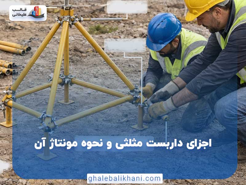 مونتاژ داربست مثلثی